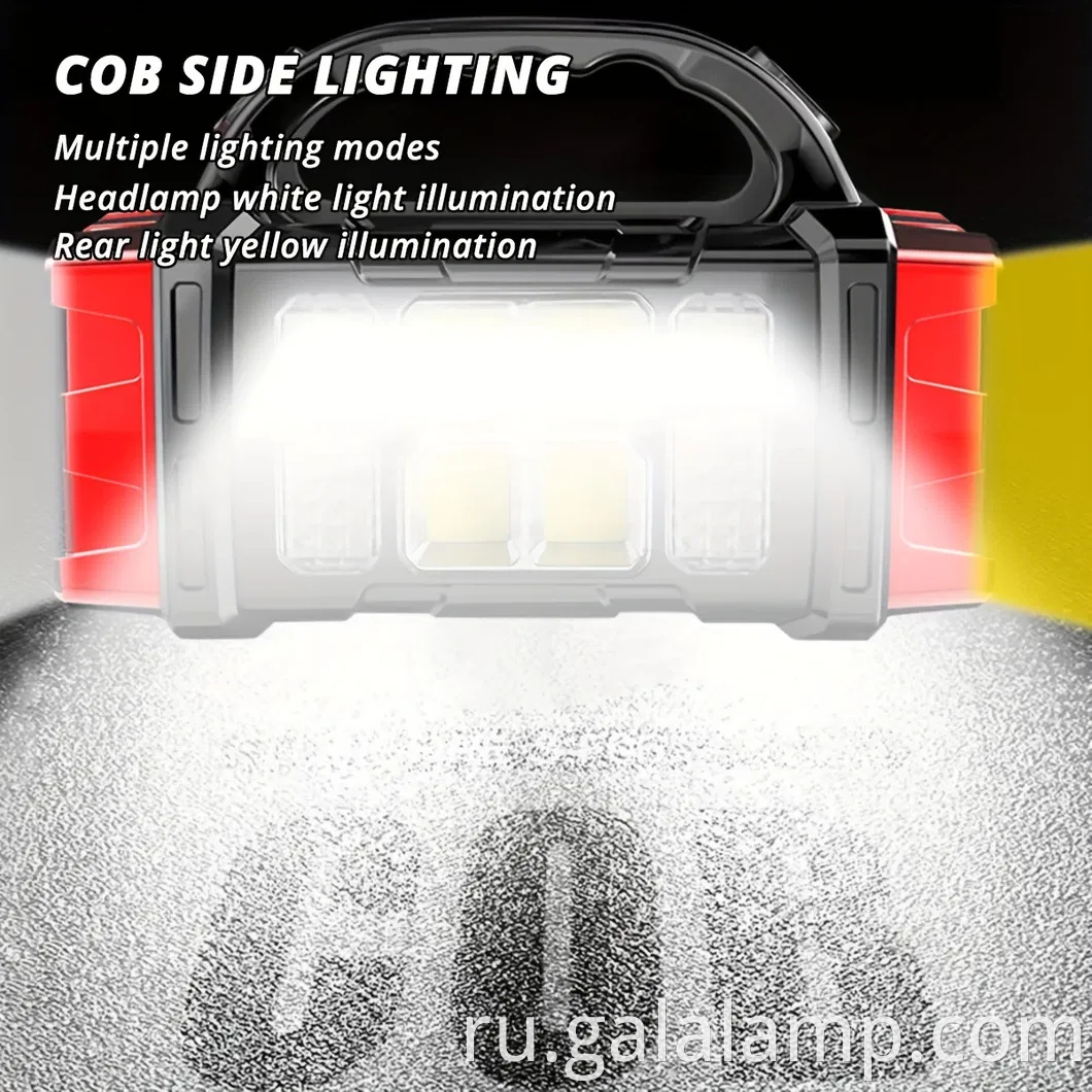 Портативный солнечный и USB -заряжаемый фонарик светодиодного фонаря